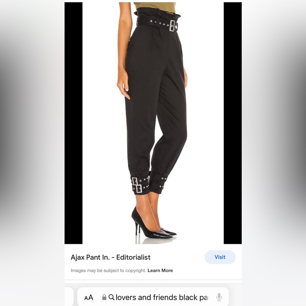 Lovers + friends Ajax Black pants